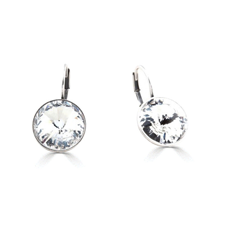 Temptation Drop Earrings 14mm Rivoli Swarovski crystals. New COLOURS. E2847