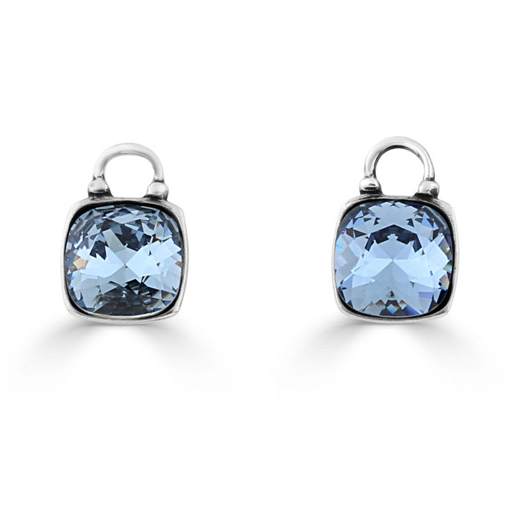Denim Love To Love Earrings Charms (hoops not included). E4159