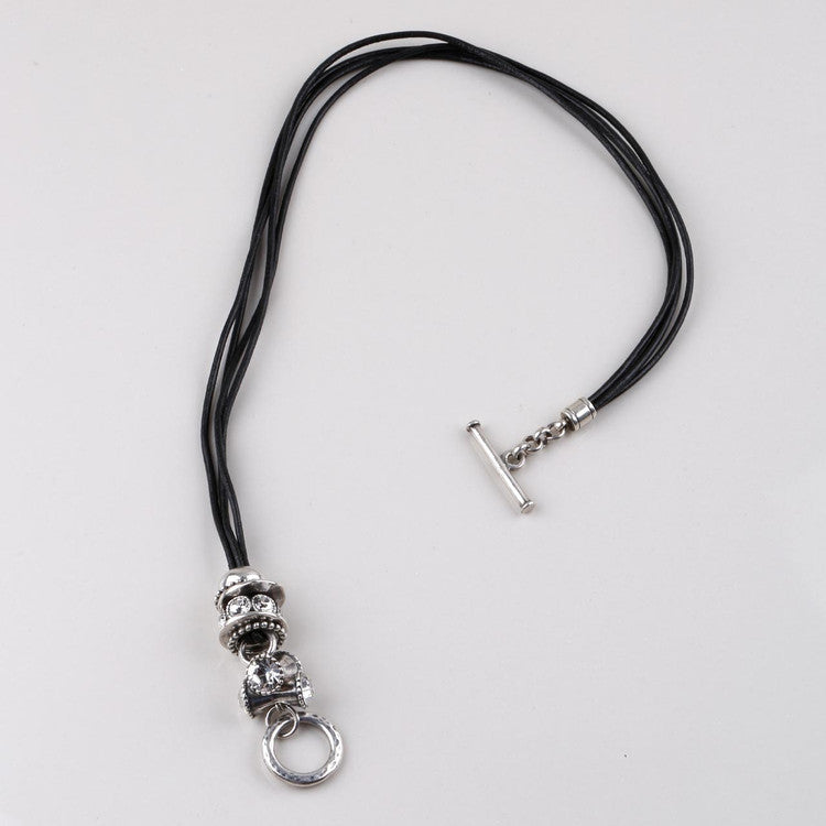 Diva Leather Necklace. N1649