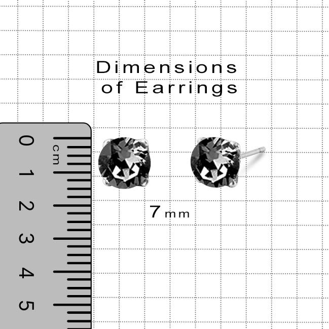Solitaire Swarovski Stud Earrings. E2818