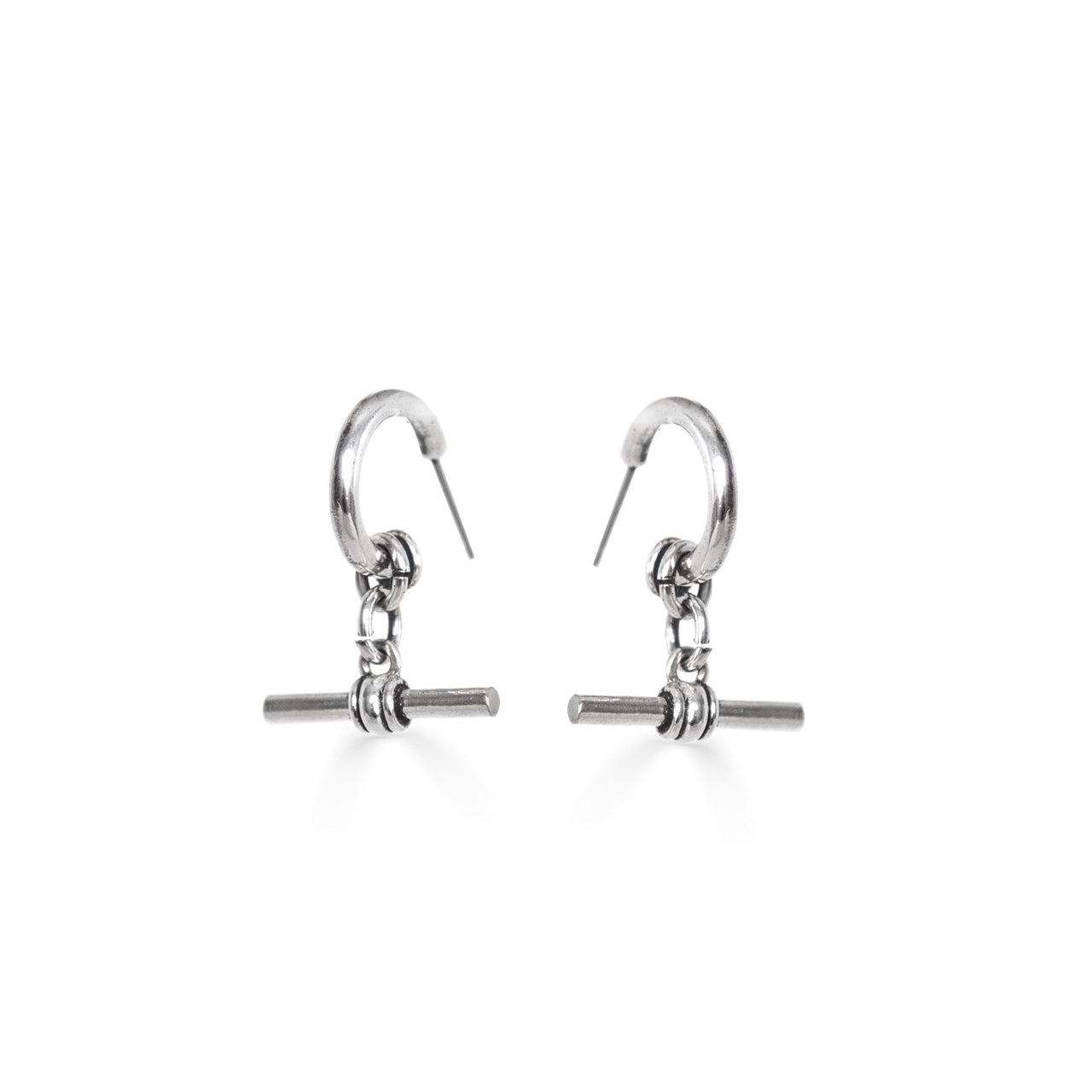 Nautical Rope T-Bar Drop Earrings. E4925